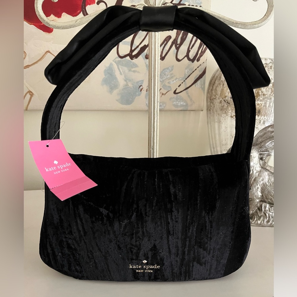 Kate Spade crush velvet baguette